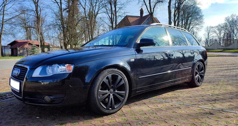 Audi A4 cena 19900 przebieg: 261000, rok produkcji 2007 z Czarne małe 529